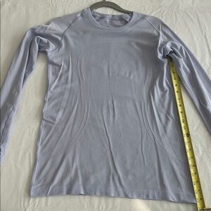 Lululemon sweat life size 12 Light Purple Long Sleeve Top